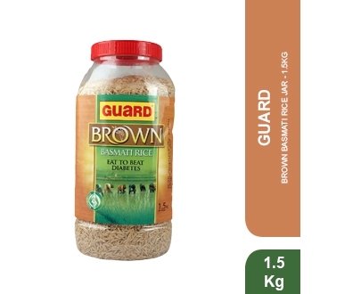 Guard Brown Basmati Rice Jar – 1.5kg - Asian Mart