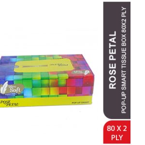 Rose Petal Pop-Up Smart Tissue Box 80x2 Ply